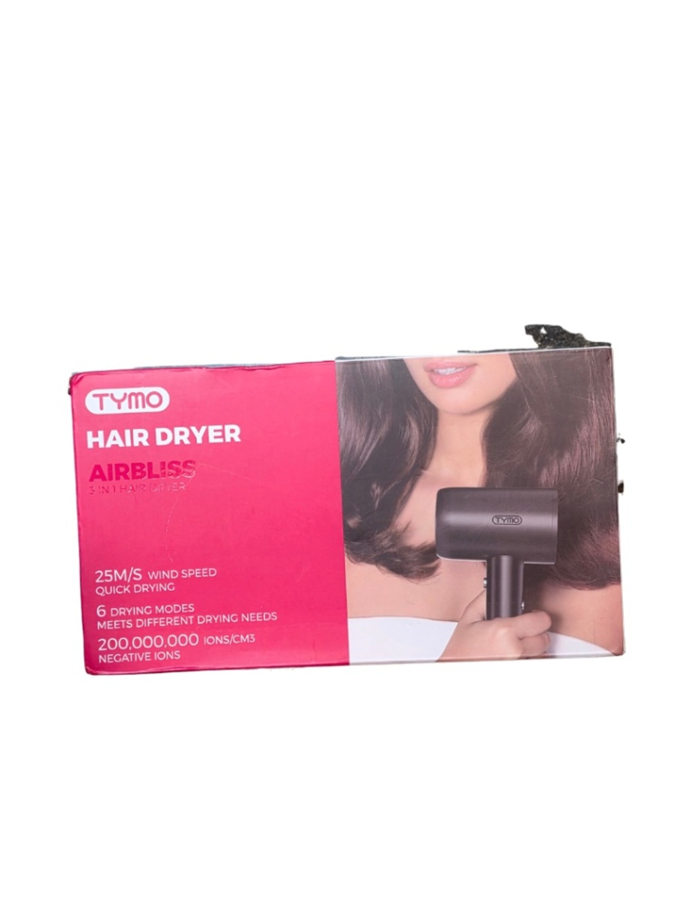 NEW TYMO AIRBLISS 3-in-1 Ionic Hair Dryer Diffuser Comb High Speed